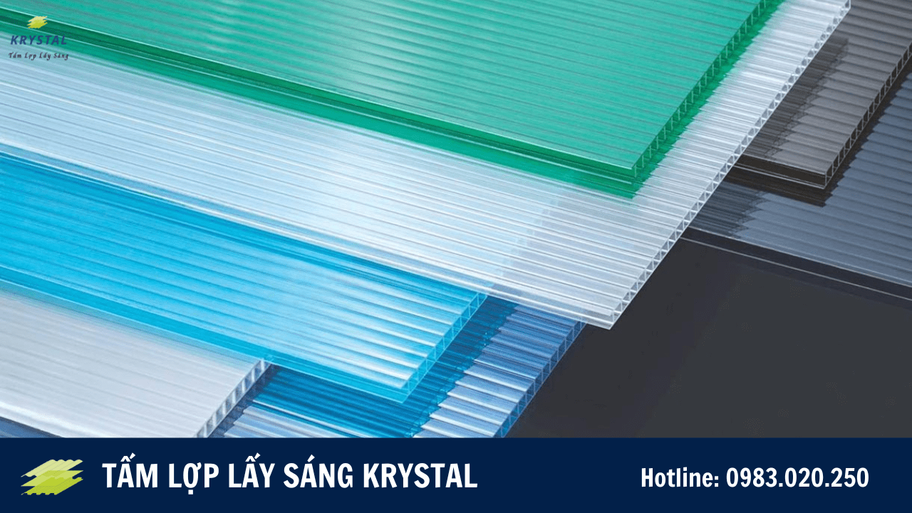 Tấm lợp lấy sáng Polycarbonate dạng rỗng